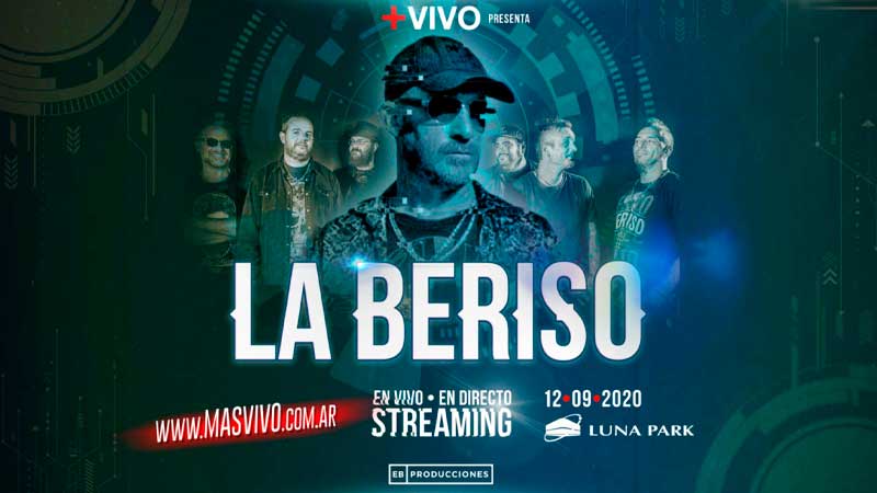 primer show via Streaming trasmitido en vivo desde el Luna Park.