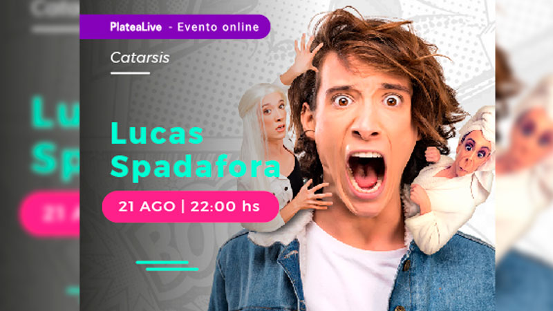 Lucas Spadafora se sumará a la experiencia de realizar teatro en vivo vía streaming