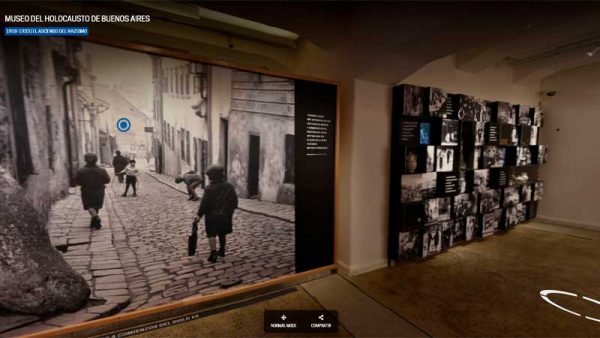 O Museu do Holocausto de Buenos Aires lançou a plataforma de tour virtual em 360 graus de suas instalações