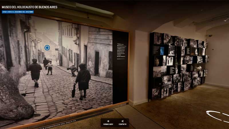 El Museo del Holocausto de Buenos Aires estrenó la plataforma de recorrido virtual en 360 grados de sus instalaciones